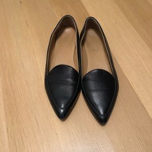 Black Everlane Pointy Toed Flats